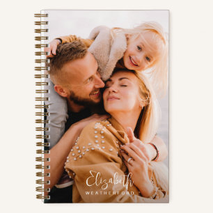 Foto für einfache Minimal-Kalligrafie-Skriptnamen Notizblock