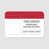 Foto für einfache Mitarbeiter Namensschild (Vorderseite)