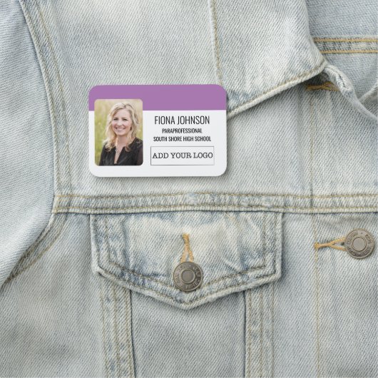 Foto für einfache Mitarbeiter Namensschild (Beispiel)