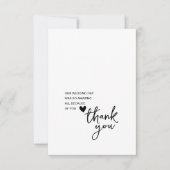 Foto für einfache Skripteinsätze Dankeschön Karte (Vorderseite)