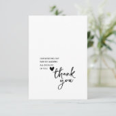Foto für einfache Skripteinsätze Dankeschön Karte (Stehend Vorderseite)