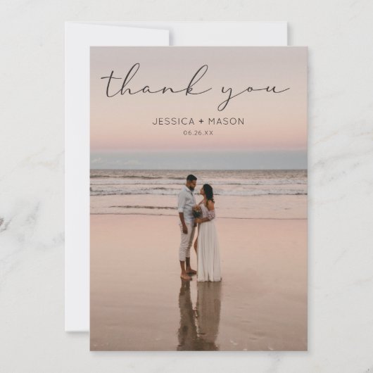 Foto für einfache Skriptereien Danke-Karte Dankeskarte (Vorderseite)