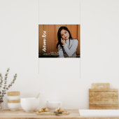 Foto für einfache Skriptnamen Moderner Abschluss Poster (Küche)