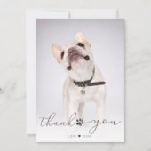 Foto für einfache Skriptptreffer Vielen Dank Dankeskarte (Vorderseite)