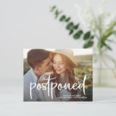 Foto für einfache Typografie Postkarte (Stehend Vorderseite)