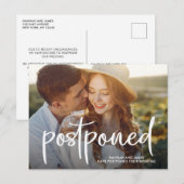 Foto für einfache Typografie Postkarte (Vorne/Hinten)