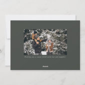 Foto für einfache, zweiseitige Feierlichkeiten Feiertagskarte (Rückseite)