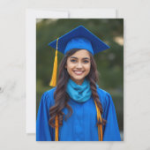 Foto für einfaches Krankenpflege-Abschluss Einladung (Rückseite)