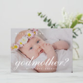 Foto für einfaches White Script Einladung (Stehend Vorderseite)