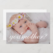 Foto für einfaches White Script Einladung (Vorne/Hinten)