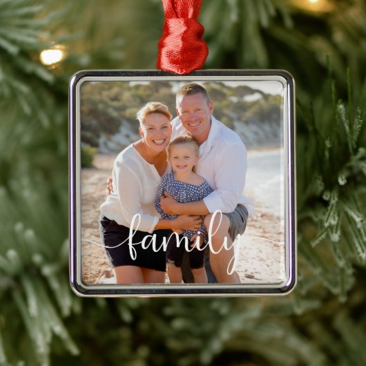 Foto für Familienkalligrafie Ornament Aus Metall (Baum)
