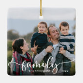 Foto für Familienskritik Weihnachten Keramikornament (Rückseite)