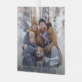 Foto für Familienurlaub Ornament Aus Glas (Vorderseite links)