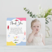 Foto für farbenfrohe Hintergrundbilder dank Karte (Stehend Vorderseite)