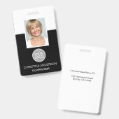 Foto für Firmenarbeit mit benutzerdefinierten Name Ausweis (Vorder- & Rückseite)