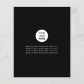 Foto für Firmenlogos Minimalistische Werbeaktion Flyer (Hinten)