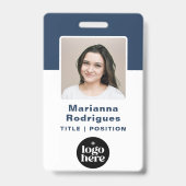 Foto für Firmenlogos Strichcode für benutzerdefini Ausweis (Front)