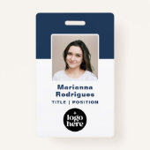 Foto für Firmenlogos Strichcode für benutzerdefini Ausweis (Vorderseite)