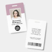 Foto für Firmenlogos Strichcode für benutzerdefini Ausweis (Vorder- & Rückseite)