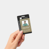 Foto für Firmenmitarbeiter Logo Ausweis (Handheld)