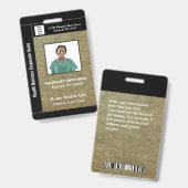 Foto für Firmenmitarbeiter Logo Ausweis (Vorder- & Rückseite)