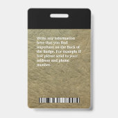 Foto für Firmenmitarbeiter Logo Ausweis (Rückseite)