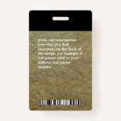 Foto für Firmenmitarbeiter Logo Ausweis (Rückseite)