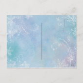 Foto für gefrierfrorene Ferien Postkarte (Rückseite)