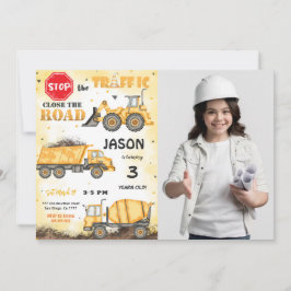 Foto für Gelb und Schwarz Einladung