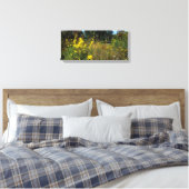 Foto für Gelbe Wiesenflächen Leinwanddruck (Insitu (Schlafzimmer))