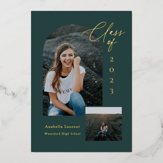 Foto für geschlossen Klassenargen Folieneinladung (Vorderseite)