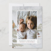 Foto für glücklichste Ferien Feiertagskarte (Vorderseite)