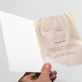 Foto für Gold Script-Abschluss Dankeskarte