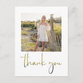 Foto für Gold Script-Abschluss Postkarte (Vorderseite)