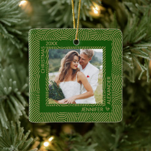 Foto für Gold und Grüne Paare Keramikornament