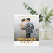 Foto für Goldfolie Save the Date (Stehend Vorderseite)