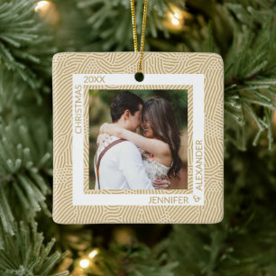 Foto für Goldpaare und Elfenbein Keramikornament