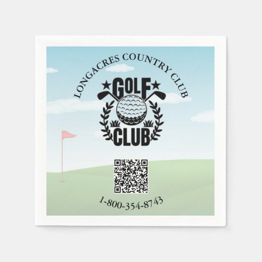 Foto für Golf Club League - QR-Code Serviette (Vorderseite)