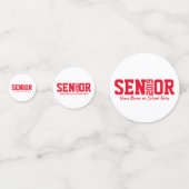 Foto für Großbuchstaben von Abschlüssen Konfetti (Rückseiten)