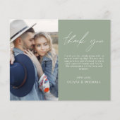 Foto für grüne Hochzeit - Danke Karte (Vorderseite)