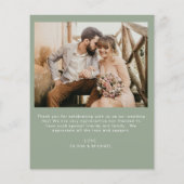 Foto für grüne Hochzeit - Danke Karte (Hinten)