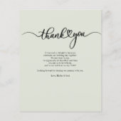 Foto für handgeschriebene Hochzeiten (Rückseite)