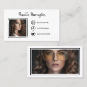 Foto für handgezeichnete Social Media-Icons Telefonnummerkarte (Vorne/Hinten)