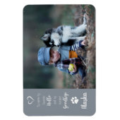 Foto für Haustiere - Foto für Hunde - Katzen-Foto Magnet (Vertikal)