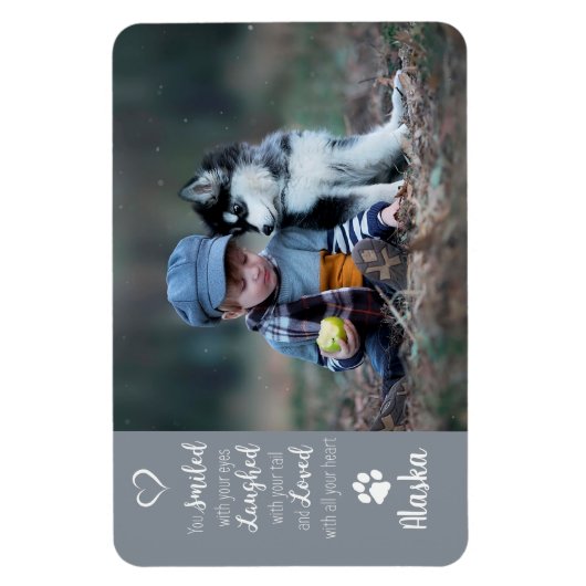 Foto für Haustiere - Foto für Hunde - Katzen-Foto Magnet (Vertikal)