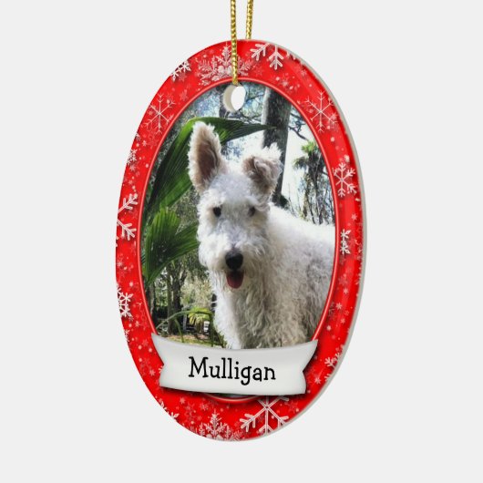 Foto für Haustiere ・ Gedenkdatum (2 Seiten) Keramikornament (Links)