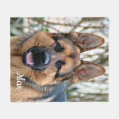 Foto für Haustiere gibt Personalisierten Hund Love Fleecedecke (Vorderseite (Horizontal))