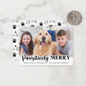 Foto für Haustiere Jahr im  für Niedlichen Hundesc Mitteilungskarte (Vorderseite/Rückseite Beispiel)