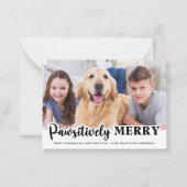 Foto für Haustiere Jahr im  für Niedlichen Hundesc Mitteilungskarte (Vorderseite)