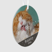 Foto für Haustiere Keepake & Christmas Ornament (Vorderseite)